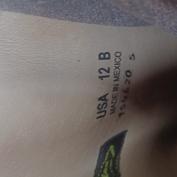 JB Dillon Boots Tooled Leather Knee High, Buckle, 12B - Picture 8 of 11